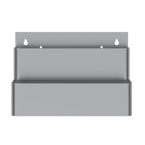 Image of AmGood 15 in. Double Tier Stainless Steel Speed Rail Rack - 18 Gauge NSF Liquor Bottle Organizer for Bars, Restaurants & Home Bars