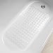 AmazerBath Bath Tub Mat, Medium Size 27.6 x 15 Inches Non-Slip Shower Mats with Suction Cups and Drain Holes, Bathroom Bathtub Mats Machine Washable (Clear)