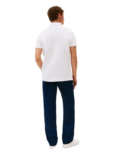 Image of Tommy Hilfiger Men's Short Sleeve Polo Shirts in Regular Fit With Stretch and Organic Pique Cotton