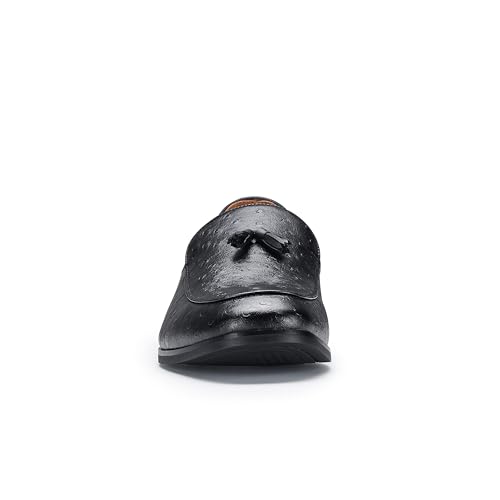 Image of Ferro Aldo Men's Premium Moc Toe Loafers | Casual & Dress Styles with Tassels & Horsebit Buckles