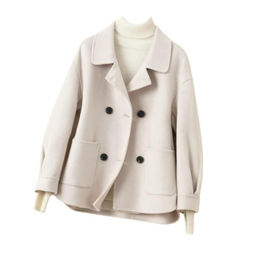 Veste en tweed ample pour femme en cachemire d'automne