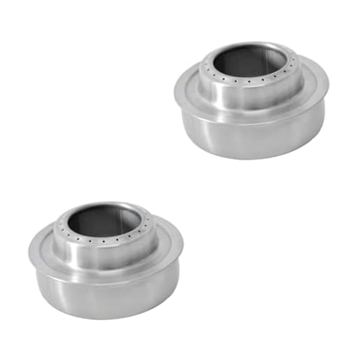 Unomor Estufa De Alcohol 2 Piezas De Estufa De Mochila Al Aire Quemador De Camping Estufa De Cocina Al Aire Utensilios De Cocina De Camping De Acero Inoxidable