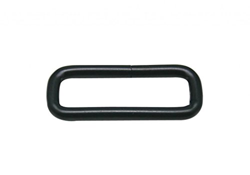 Generic Metal Black Rectangle Buckle 1.55