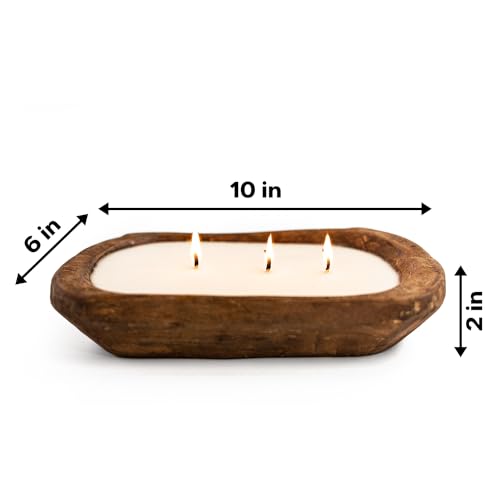 Red-Barn-Candle-Company-Wood-Dough-Bowl-Candles-100-Natural-Soy-Wax-Essential-Oil-Infused-Odor-Eliminating-Pet-Safe-Scented-Candle-Gifts-for-Men-Women-Vanilla-Latte-3-Wick Red Barn Candle Company Wood Dough Bowl Candles 100 Natural Soy Wax Essential Oil Infused Odor Eliminating Pet Safe Scented Candle Gifts for Men Women Vanilla Latte 3 Wick