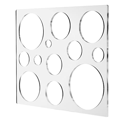 Hermit Tools 12"*10" Inches 12-In-1 Circle Inlay Template | Router And Decorative Templates For Woodworking #TOP1