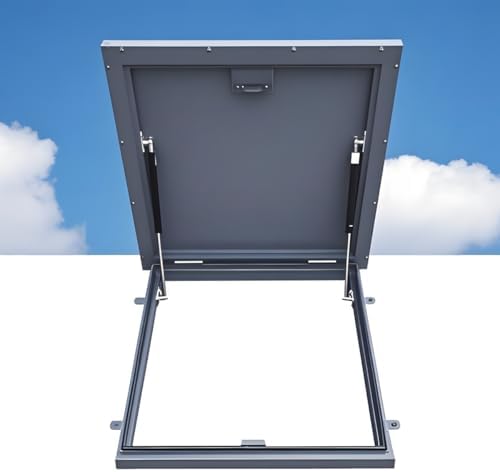 Galvanized Steel Roof Access Hatch - Durable Maintenance Lid for Emergency Access, Wellhead & Cellar Entry, Ideal for Commercial Use, Secure & Weatherproof