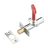 SiSinkal Cerradura de tubería de metal para puertas de inspección de incendios, cerradura de embutir tipo canal con funcionamiento suave, cerradura de seguridad invisible para ejes de tubería y