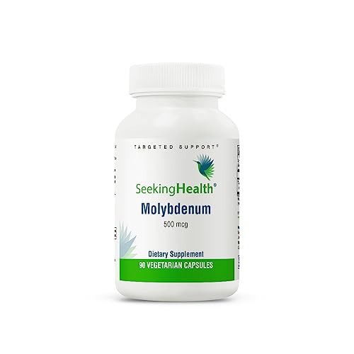 Seeking Health Molybdenum - Supplement with Molybdenum Glycinate Chelate - Supplement Supports Sulfite Metabolism & Cellular Health - Vegetarian and Vegan Capsules