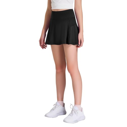 Image of FitsT4 Sports Girl's Golf Skirt Adjustable Waist Active Tennis Skort UPF50+