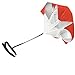 Qtopun 56 Inches Running Speed Training Parachute, Speed Chute Resistance Powerchute Umbrella with Adjustable Strap for Running, Football, Soccer Speed Training (Red)