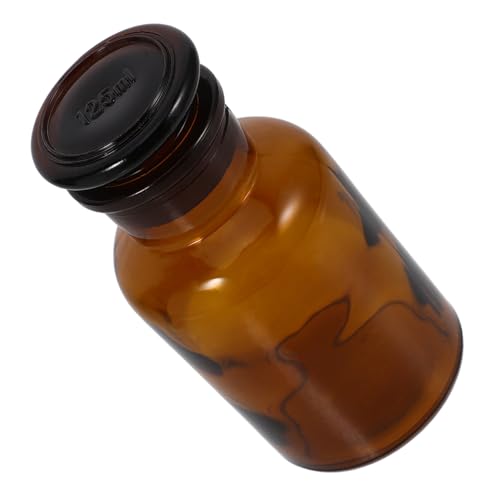 OSOLADY Wide Mouth Lab Reagent Bottle 125ml Uv Protection Accurate Measurements Lab Chemicals Storage