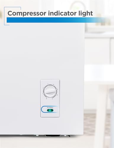 BLACK+DECKER 2.7 Cu. Ft. Compact Chest Freezer, Deep Freezer Holds Up To 94.5 Lbs. of Frozen Food, Removable Storage Basket, BCFK276, White on Fridge.com