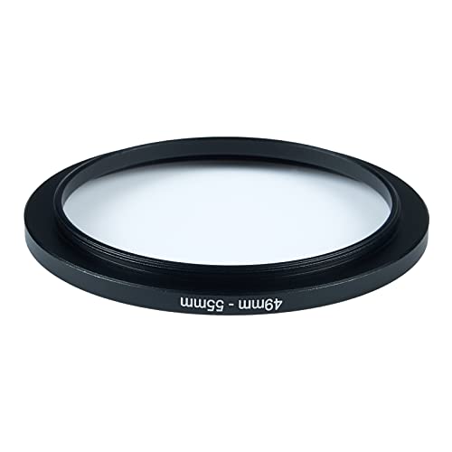Image of 49mm to 55mm Step-Up Ring Filter Adapter for All Brands UV ND CPL Metal Ring Step-Up Rings Adapter Filter (49mm-55mm)