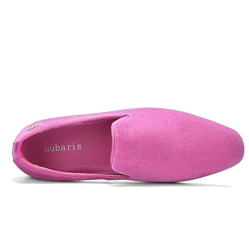 Image of UUBARIS Mens Velvet Loafers Slip-on Dress Shoes Fashion Style Driving Shoes Classic Tuxedo Shoes Casual Oxford Shoes