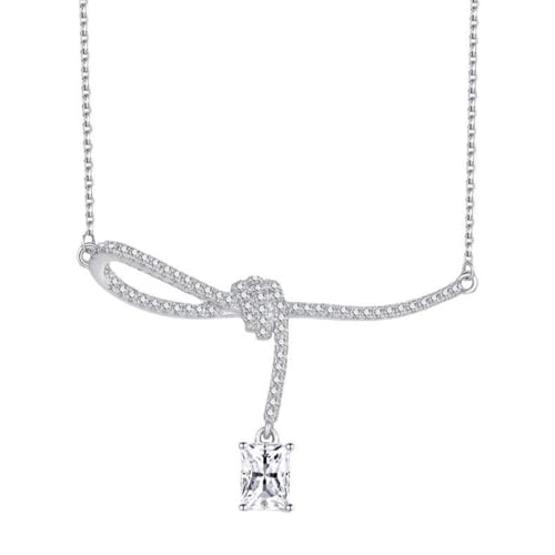 Collier Moissanite argent sterling pendentif femme diamant de laboratoire