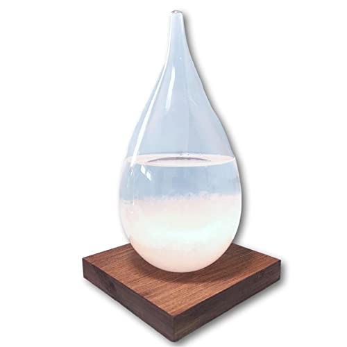 fullion ストームグラス しずく L Storm Glass ウッドベース付属
