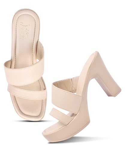 Image of JM LOOKS Women Platform Block Heel Sandals with Dual Strap Upper