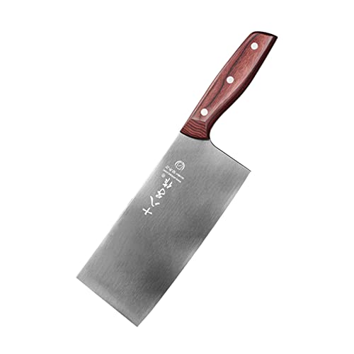 Shi Ba Zi Zuo Cuchillo De Chef Chino De 7 Pulgadas Cuchillo De Cocina 90cr18mov Cuchillo De Verduras De Acero Inoxidable Hoja De Cromo Alto En Carbono Con Mango De Pakkawood Cuchillo Para Rebanar Shi Ba Zi Zuo Cuchillo De Chef Chino De 7 Pulgadas Cuchillo De Cocina 90cr18mov Cuchillo De Verduras De Acero Inoxidable Hoja De Cromo Alto En Carbono Con Mango De Pakkawood Cuchillo Para Rebanar
