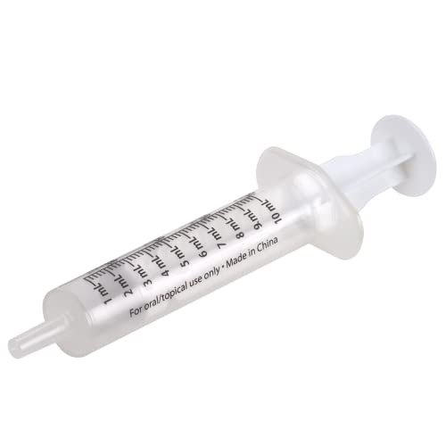 Image of Acu-Life Oral Syringe, Accurate Dosing, 10 ml, Medical-Grade, BPA Free | Oral Dosage Syringe & Dispenser for Babies and Kids, Transparent, Easy to Use And Reusable, 2 TSP (10 ml) Capacity, BPA Free