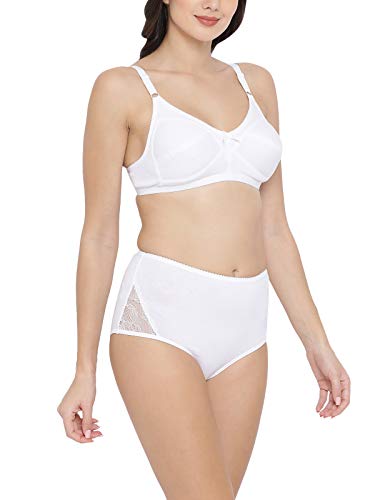 Image of Clovia Women's Cotton Rich Non-Padded Non-Wired Bra & Hipster Panty