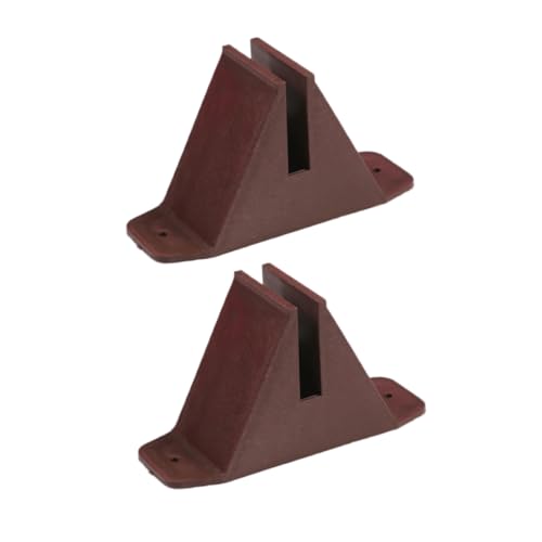 BESPORTBLE 2piezas Valla De Jardín Soporte De Plástico Base para De Patio Anclaje para Postes De Jardín Soporte Antivuelco para Césped Divisor De Planta Accesorio para Enrejado Portátil