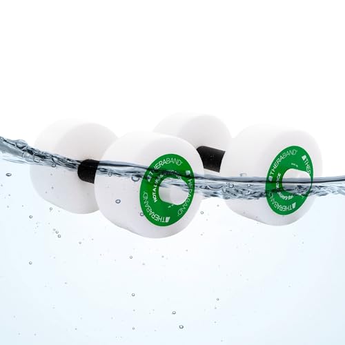 Thera-Band Aquatic Exercise Dumbells/Hand Bars - One Pair - Medium - Disc Size 12" x 2.5"