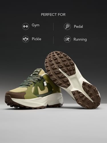 Image of The Souled Store Raptors V2: Men and Boys Low Top Sporty Casual Street Wear Chunky Sneakers | Retro Trainer with Breathable Mesh, Cushioned EVA Midsole & Ultra-Grip Rubber Outsole