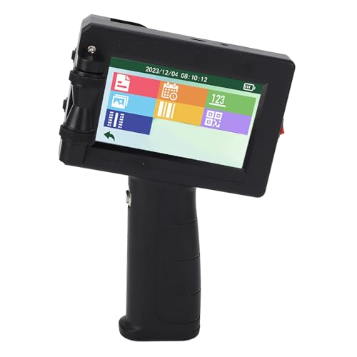 Image of Inkjet Coding Machine Intelligent 4 Cores CPU Handheld Printer for Various Printing Tasks on Wood, Plastic, and Leather, ABS Material