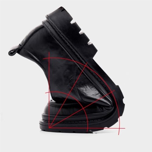 Men's Lightweight Formal Shoes Leather Oxfords Height Increasing Dress Shoes for Events4