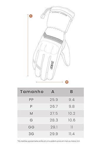 Luva X11 Dry Tech Cano Longo Impermeável Proteção Motoqueiro Motocilcista Moto Resistente 3G