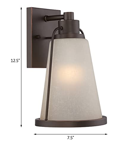 Image of Nuvo Lighting 62 /681 Restoration One Light Outdoor Wall Mount from Tolland Collection in Bronze /Dark Finish