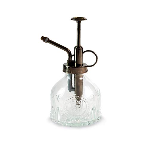 NIBESSER Plantensproeier, vintage plantenspuit, spuitfles, glas, bloemen, glazen bewateringssprayfles, kleine plantensproeier, voor binnen en buiten