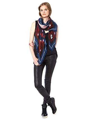 Foulard bordeaux imprimé panda et emoji VASSILISA une idée cadeau originale et chic