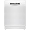 Bosch SMS4EKW06G Series 4, Free-Standing Dishwasher 60 cm, B Energy Rated, 13 Place Settings, 9 Litre, ExtraDry, Rackmatic Adjustable Basket, Silence Plus 42dB, White