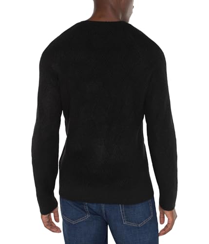 Liverpool Los Angeles Men's Crew Neck Raglan Sweater, Black2