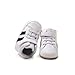Baby Boys Girls Leather Sneakers Toddler Anti-Slip Shoes Infant First Walkers Casual Fashion Crib Shoes White 12CM