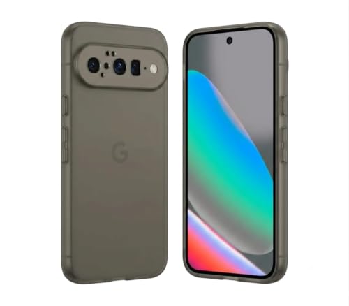 Image of FIRST MART Back Cover for Google Pixel 10 | Ultra-Thin Frosted Matte Semi-Transparent Silicone Case, Anti-Slip Grip, Precise Fit | Grey