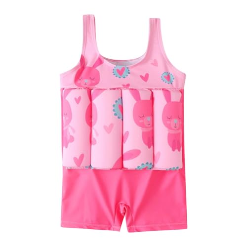 Toddler Swimsuit with Floatation Girls Boys One Piece Sleeveless Rash Guard Buoyancy Bathing Suits Training Outfits 1-6T