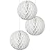 Produktbild EinsSein 3 x Honeycomb WABENBÄLLE Supreme Weiss DM 30cm Hochzeit Wedding Wabenball Dekoration Lampion