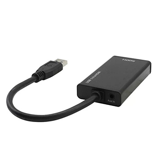 Rocsai USB 3.0 to HDMI Converter Adapter External Video Card Multi-Monitor Adapter USB/HDMI