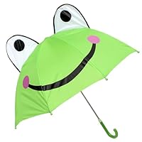 OonMan kids umbrella Children'S Umbrella Girl Kid Baby Long Handle Children'S Umbrella-Little Frog 02