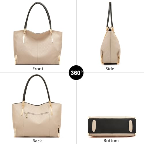 Image of FOXLOVER Large Capacity Tote Handbags for Women, Women's Top-handle Bags Fashion Shoulder Bags Purses Minimalist design