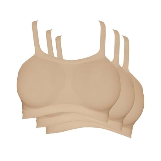 Kit 3 Tops Bandinis, Hanes, Feminino, Blush, P