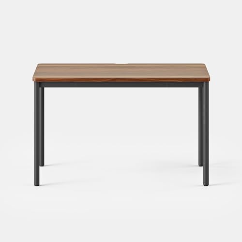 Image of Branch Daily Desk, Functional at Home Office Desk with Effortless Assembly | Timeless Design, Rounded Corners, and Built-in Cable Notch, 36 inch W x 28.5 inch H x 24 inch D, Walnut Work Table