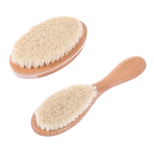 ULDIGI 2 piezas Cepillo para Limpieza de Cabello Mango y Diseño Ovalado Cerdas Suaves para Barbería y Uso Personal Práctico para Eliminar Cabello Cortado y Polvo para y Ducha Diaria