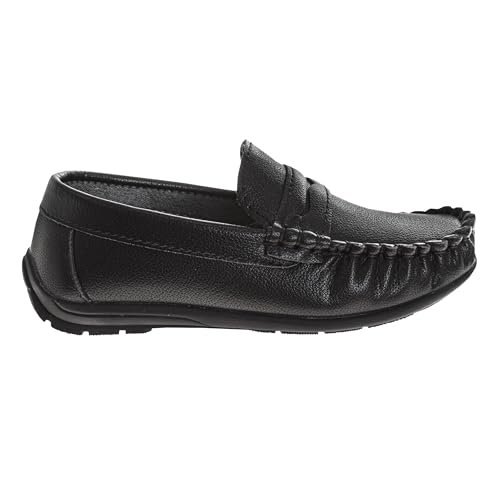 Josmo Boys Moccasin Driving Loafers - Casual Dress Penny Slip On Boat Shoes (Sizes: 5-10 Toddlers / 11-13 Little Kids / 1-5 Big Kids)2