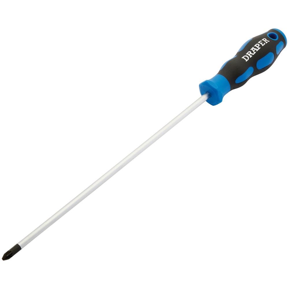 Draper 2 X 250 Mm 48930 Number 2 Pz Type Screwdriver With Soft Grip Handle, 250Mm
