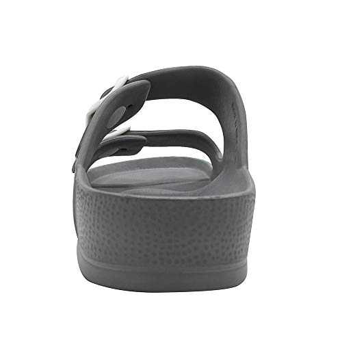 Image of Luffymomo Adjustable Slip on Eva Double Buckle Slides for Mens