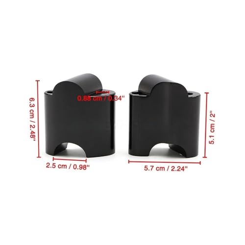 Elevadores de barra manillar 2 pulgadas para moto Sportster XL1200X 48 adaptador montaje 4