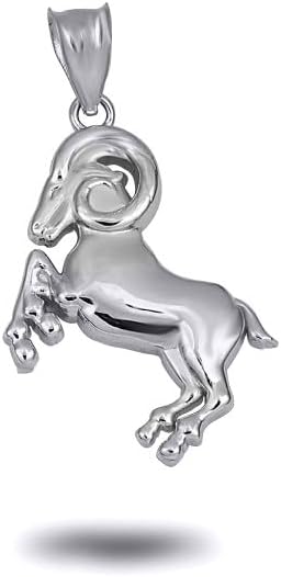 Zodiac Character Symbol Astrology Pendant 925 Sterling Silver Parent